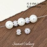 18K Gold-Plated Color-Preserving Micro-Paved Zircon Wheel Beads Spacer Beads Handmade DIY Beaded Bracelet Necklace Jewelry Accessories Material - Image 24