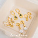 Color-Preserving Copper Plated Real Gold Simple Glossy Twist Earrings Earrings Handmade DIY Earrings Jewelry Materials Accessories - Image 4