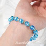 [ice sea] color foil round beads imported Japanese handmade glass diy handmade beaded bracelet necklace accessories - Image 3