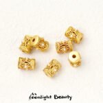 Shajin Hollow Inlaid Pearl Passepartout Wheel Beads Beads Layered Beads Handmade DIY Beaded Bracelet Jewelry Accessories - Image 9