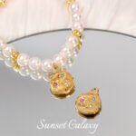 South Korea Imported 304 Stainless Steel Gold Plated 18K Color Pendant Handmade DIY Beaded Bracelet Accessories - Image 4