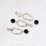 18K bag gold drop oil black special-shaped closing connection buckle diy bracelet beaded material pearl necklace jewelry accessories - Image 6