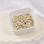 14k plating real gold color pad spacer beads handmade diy beaded beads bracelet necklace jewelry accessories - Image 10