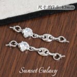 Strong Color Retention 18K Gold-Plated Twist Button Eye Needle Chain Handmade DIY Beaded Bracelet Necklace Jewelry Accessories Material - Image 9