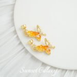 Dripping Oil Crushed Ice 18k Real Gold Plated Coil Connection Buckle Handmade DIY Material Beaded Bracelet Necklace Accessories - Image 11