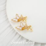 Dripping Oil Crushed Ice 18k Real Gold Plated Coil Connection Buckle Handmade DIY Material Beaded Bracelet Necklace Accessories - Image 15