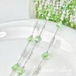 Summer Pearl Transparent Green Butterfly Chain diy Handmade Beaded Tassel Bracelet Necklace Loose Bead Jewelry Accessories Material - Image 2