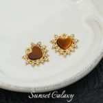 18k gold non-fading greek vintage tiger eye pendant handmade diy beaded material bracelet necklace earring accessories - Image 7