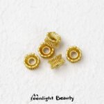 Sand gold hollow double-sided flower holder flower cap bead holder spacer handmade diy beaded bracelet jewelry accessories material - Image 7