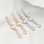 18K Gold Plated Zircon Moon Bracelet Necklace Star Moon Short Chain Diy Accessories Material Beaded Accessories Connecting Chain - Image 3