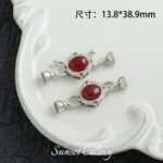 18k real gold plated color retaining tiger eye gem pearl connection closure buckle handmade diy beaded bracelet accessories - Image 9