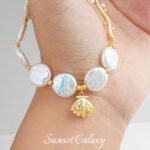 18k Real Gold Plated Starfish Shell Marine Life Handmade DIY Beaded Material Bracelet Necklace Earrings Jewelry Accessories - Image 2