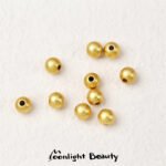 Color retaining sand gold inlaid hollow flower ball rust ball beads beads handmade DIY beaded bracelet jewelry accessories - Image 12