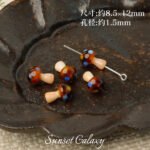 Retro Polka Dot Handmade Glass Small Mushroom Lamp through Hole Beads Handmade DIY Bracelet Necklace Jewelry Accessories Material - Image 10