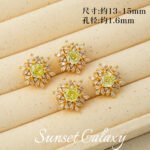 18K Color-Preserving Sparkling Snow Falling Zircon-Plated Beads Pearl Handmade DIY Beaded Bracelet Jewelry Accessories Material - Image 11