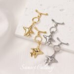 18k plating real gold finishing meteor Ot buckle head connection buckle handmade diy beaded bracelet necklace accessories - Image 3