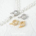 Card 8 Card 10 Zirconium Beads Pearl Bag Bead Buckle Bead Buckle Handmade DIY Beaded Material Bracelet Necklace Accessories