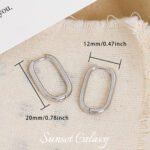 Color-Preserving Copper Plated Real Gold Simple Glossy Twist Earrings Earrings Handmade DIY Earrings Jewelry Materials Accessories - Image 12