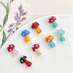 Murano light handmade glass cute small mushroom beads diy beaded necklace bracelet jewelry accessories materials - Image 5