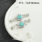 18k real gold plated color retaining tiger eye gem pearl connection closure buckle handmade diy beaded bracelet accessories - Image 13