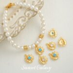 Moon Sun Pendant Zirconium High Brightness Color Preservation Handmade DIY Beaded Bracelet Necklace Earrings Jewelry Accessories Material - Image 2