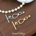 18k real gold plated horoscope round tail hidden line otbuckle finishing handmade diy beaded material bracelet necklace jewelry accessories - Image 5