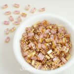 Rectangular zircon anti-clip claw drill handmade diy material beaded bracelet jewelry accessories 18k gold-plated rhinestone beads - Image 16