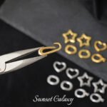 18k Copper Gold-plated Silver Simple Foundation All-match Hidden Line Button Tail Buckle Handmade DIY Beaded Material Bracelet Accessories - Image 2