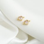 Copper Plated Real Gold Color Preservation Love Double Hanging Beads Handmade DIY Bracelet Necklace Beaded Beaded Jewelry Accessories Material - Image 6