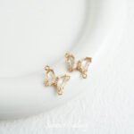 Temperament Gentle Butterfly Pendant Double Hanging Color Copper Plated Real Gold DIY Handmade Bracelet Necklace Bead Accessories Material - Image 13