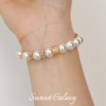 Gold-plated Barrel Beads Wheat Ears Small Round Zirconium Beads Handmade DIY Bracelet Necklace Beaded Beads Jewelry Accessories Material - Image 2