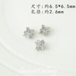 18K Color-Preserving Cut Out Double-Sided Flower Tray Small Waist Spacer Beads Handmade DIY Beaded Bracelet Necklace Jewelry Accessories Material - Image 10