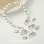 18k electroplated real gold color preserving five-pointed star lobster clasp closure clasp handmade diy beaded material bracelet necklace accessories - Image 5