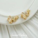 18k gold clover finish link buckle pendant beads handmade beaded diy material bracelet necklace accessories - Image 5