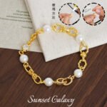 Strong Color Retention 18K Gold-Plated Twist Button Eye Needle Chain Handmade DIY Beaded Bracelet Necklace Jewelry Accessories Material - Image 4