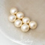 High-grade Retro Cotton Pearl Bracelet Handmade DIY Material Large Hole Beaded 6mm Bead Necklace Accessories - Image 8