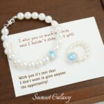 Copper Plated Color Preservation Super Fairy silver Aquamarines Beaded Handmade Beaded DIY Material Bracelet Necklace Accessories - Image 4