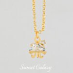 [Marine] 18k gold animal pendant small fish seahorse handmade diy beaded material bracelet necklace earrings accessories - Image 2