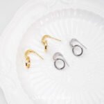 18K Gold Color-preserving Gold-plated Ring Earrings Earrings Pendant diy Handmade Beaded Jewelry Material Earrings Earrings Accessories - Image 4