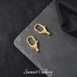 18k Copper Gold-plated Silver Simple Foundation All-match Hidden Line Button Tail Buckle Handmade DIY Beaded Material Bracelet Accessories - Image 12