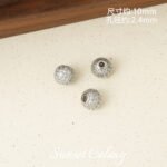 18K Strong Color-Preserving Mesh Flower Ball Cut Out Beads Handmade DIY Beaded Bracelet Necklace Jewelry Accessories Material - Image 13