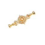 18K gold-plated French pearl buckle empty tray turntable rotatable connection buckle diy accessories material bracelet necklace accessories - Image 5