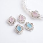 Zirconium Cross Silver Lace High Color Preservation Beads Beads DIY Handmade Bracelet Necklace Beaded Beads Accessories Material