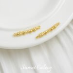 18k Gold Plated Twist Bead Connecting Bar Handmade DIY Material Bracelet Necklace Beaded Connecting Buckle Jewelry Accessories - Image 5