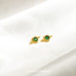 Double hanging color inlaid zirconium round heart-shaped stars double row beads handmade DIY bracelet necklace beads loose beads material - Image 8