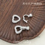 18k Seiko Micro Inlaid Love Round Double End Buckle Handmade Beaded DIY Material Bracelet Necklace Accessories - Image 7