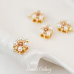 18K Gold Plated Zircon Pearl Buckle DIY Accessories Material Coil Connection Buckle Bracelet Necklace Accessories - Image 2