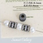 18K Real Gold Plated Zircon High Color Retention Barrel Beads Spacer Beads Handmade DIY Beaded Bracelet Necklace Jewelry Accessories Material - Image 31