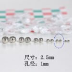 18k gold color gold ball small round bead bag gold spacer DIY jewelry accessories handmade beaded bracelet material - Image 7