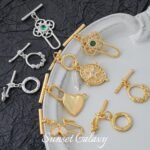 18k real gold plated temperament zircon Ot buckle closing buckle connection buckle handmade diy beaded material bracelet necklace accessories - Image 5